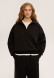 Fig three-thread insulated sweatshirt-polo